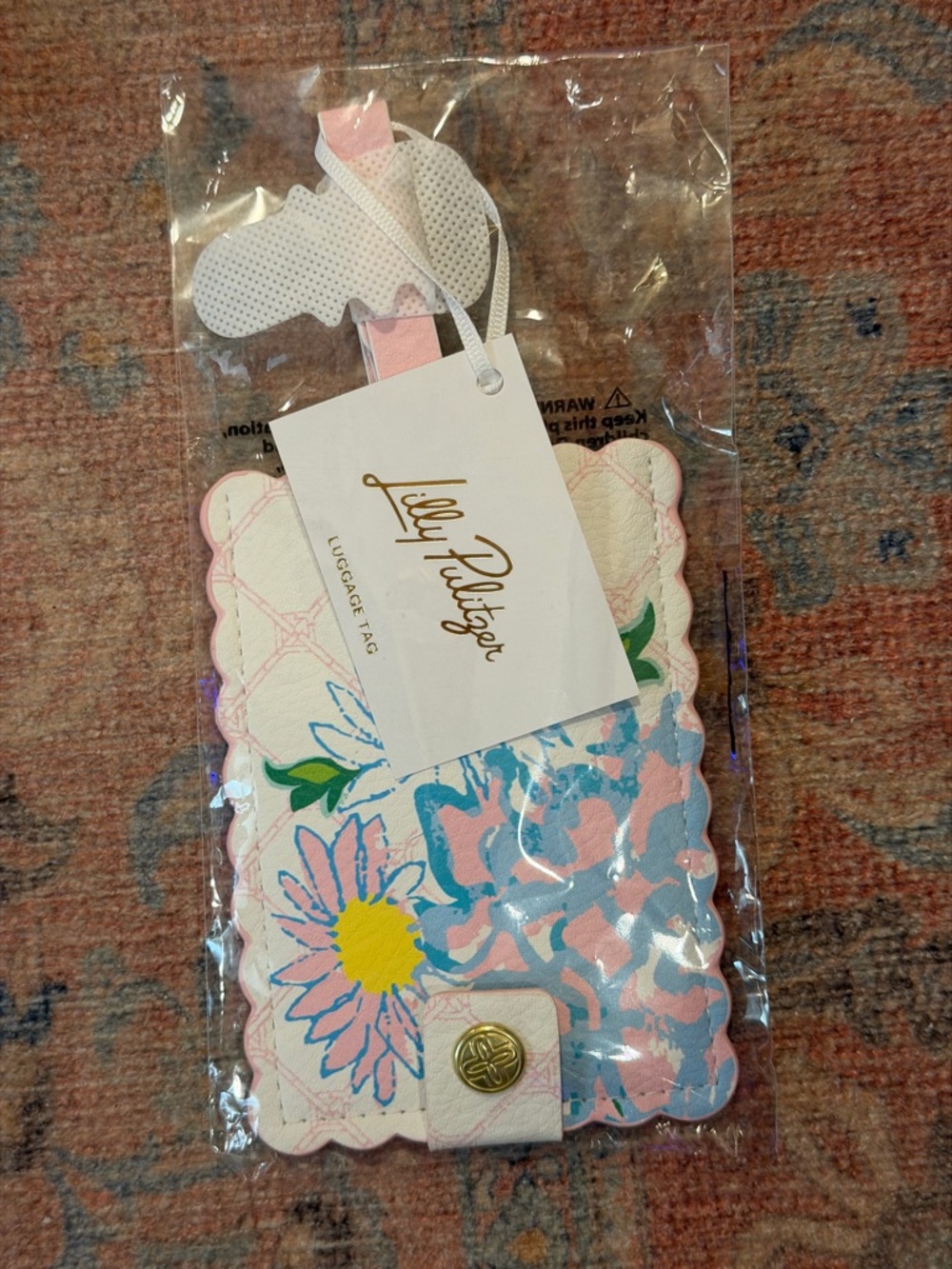 Brand New Lilly Pulitzer Baggage Tag in Multi Lilly Garden Home - Picture 4 of 7
